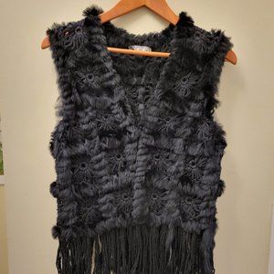 Alberto Makali Real Fur & Wool Vest